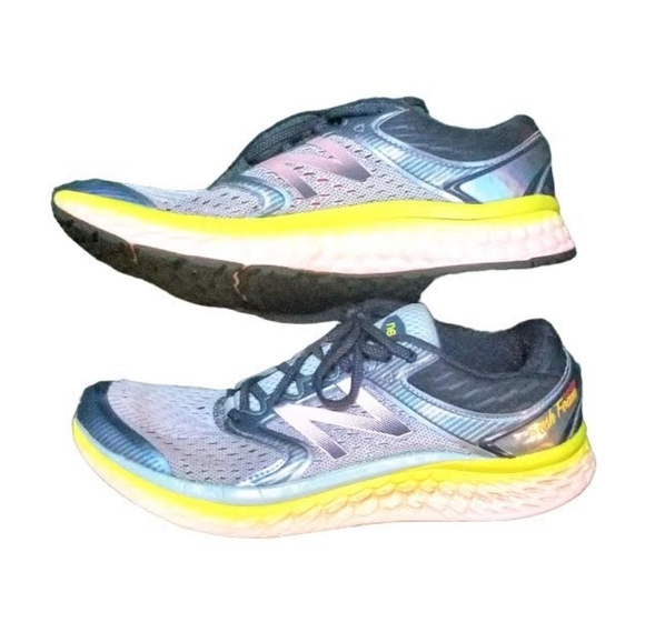 New Balance 1080v7 Fresh Foam Blue Green Running Shoes Women's